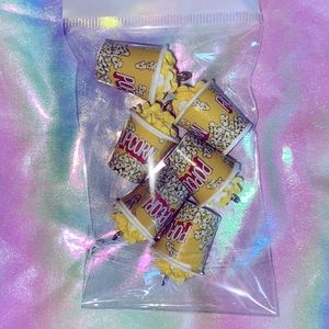 Kawaii Food Popcorn Charms (6 Count)